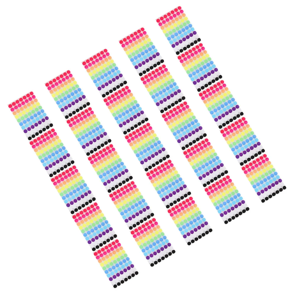 

25 Sheets Label Sticker Color-coding Labels Colored Stickers Circle Small Round Removable