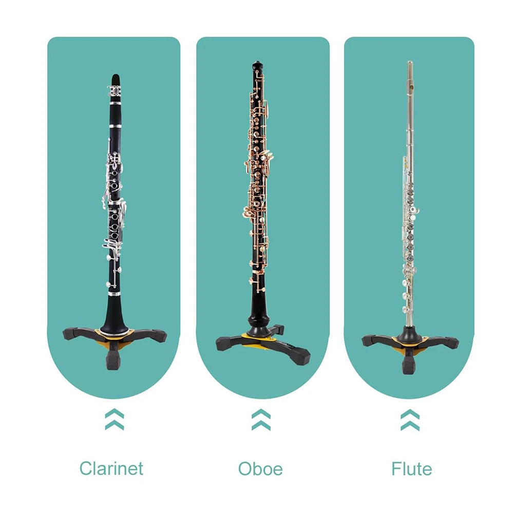 Clarinet Flute Tripod Stand Holder Woodwind Tripod Holder Stand Oboe Flute Stand Musical Instruments Accessories