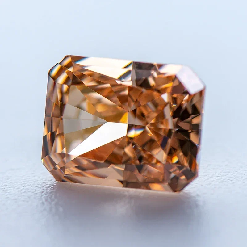 

4k измельченный лед, кубический цирконий, камень цвета шампанского, сияющая форма, синтетические 5A, лабораторные синтетические драгоценные камни Cz, блестящее качество