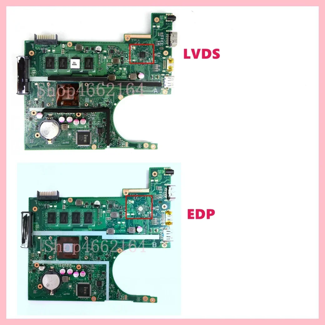 X200MA With N2815 N3520 N3530 CPU 2GB-RAM Mainboard For ASUS F200MA F200M X200M X200MA Laptop Motherboard 100% Tested OK