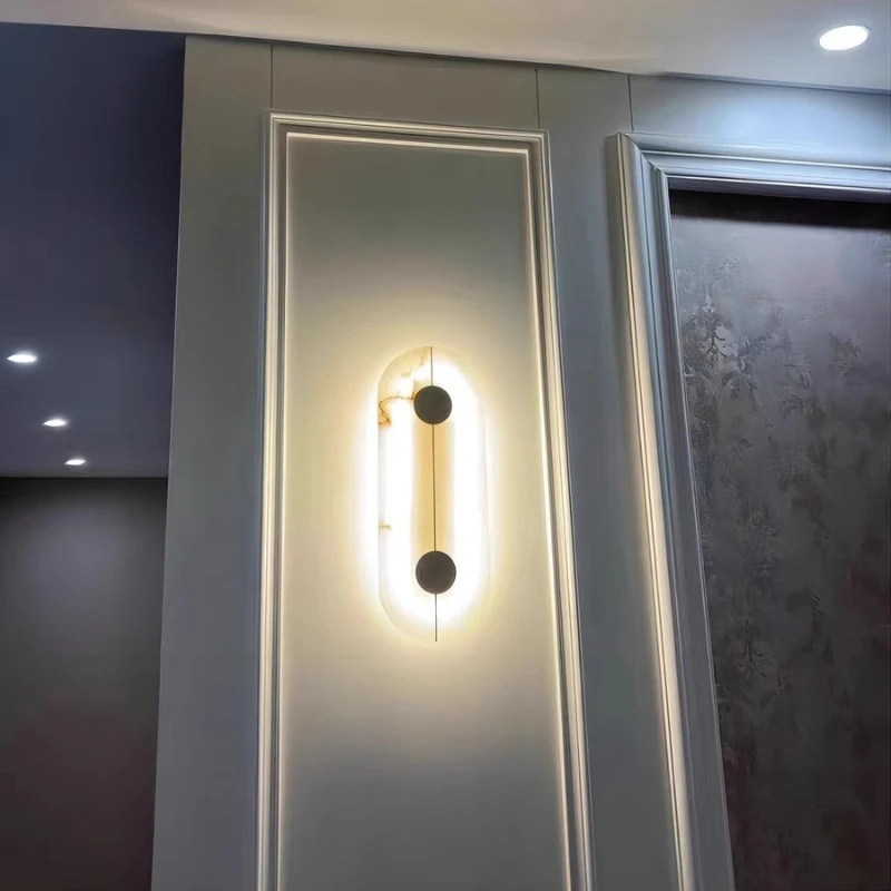 

American Marble LED Marble Marble Wall Lamp Used for Hotel Corridors Hallways Living Rooms Headboards Wall Lamp AC 100-240V