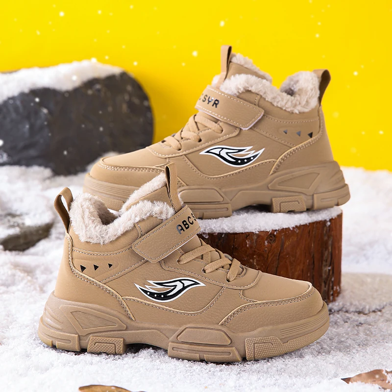 

Новая зимняя уличная теплая детская спортивная обувь, которые мягкие и модные кроссовки, универсальная водонепроницаемая повседневная обувь