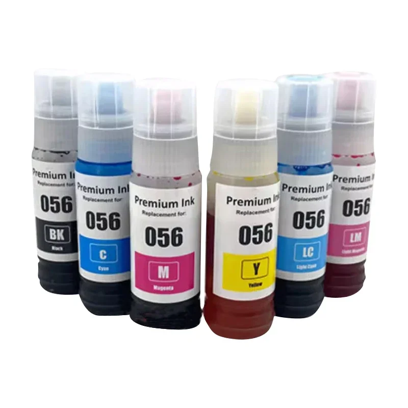 056 Ink For Epson 056 ink Compatible Color Water Based Bottle Refill Bulk Inkjet Ink 056 for Epson L8058 L18058 Printer Ink