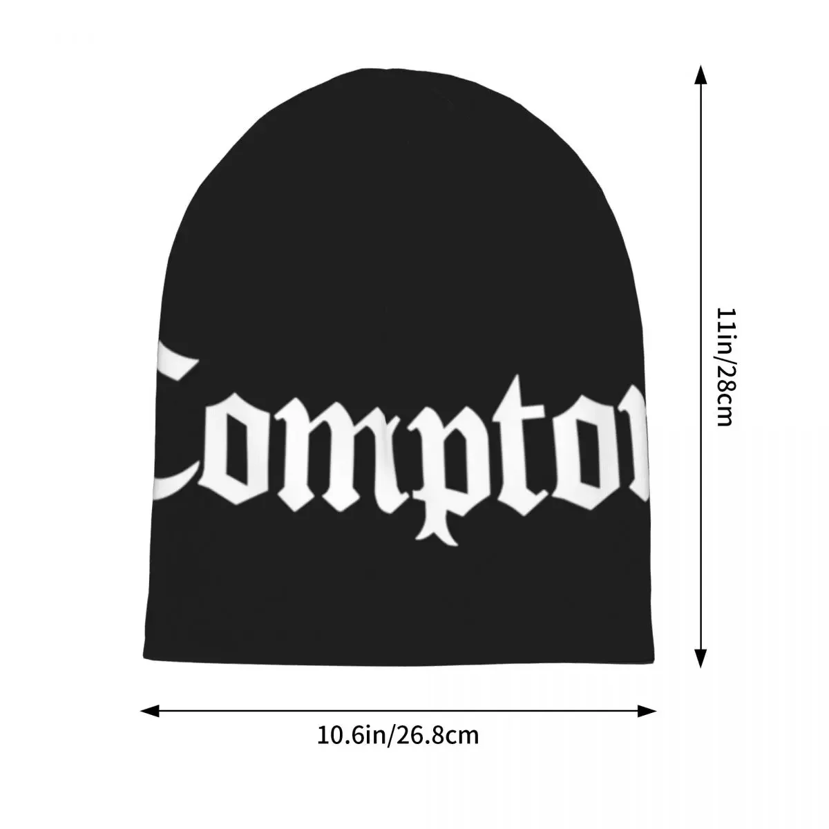 Compton Beanie Hats Beanies Straight Outta  Bonnet  Men Women Vintage Kpop Knitting Hat Autumn Graphic Head Wrap Caps