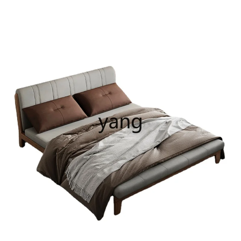 

CX Solid Wood Frame Faux Leather Sofa Bed Dual-Use Foldable Double Small Apartment Space-Saving Multifunctional