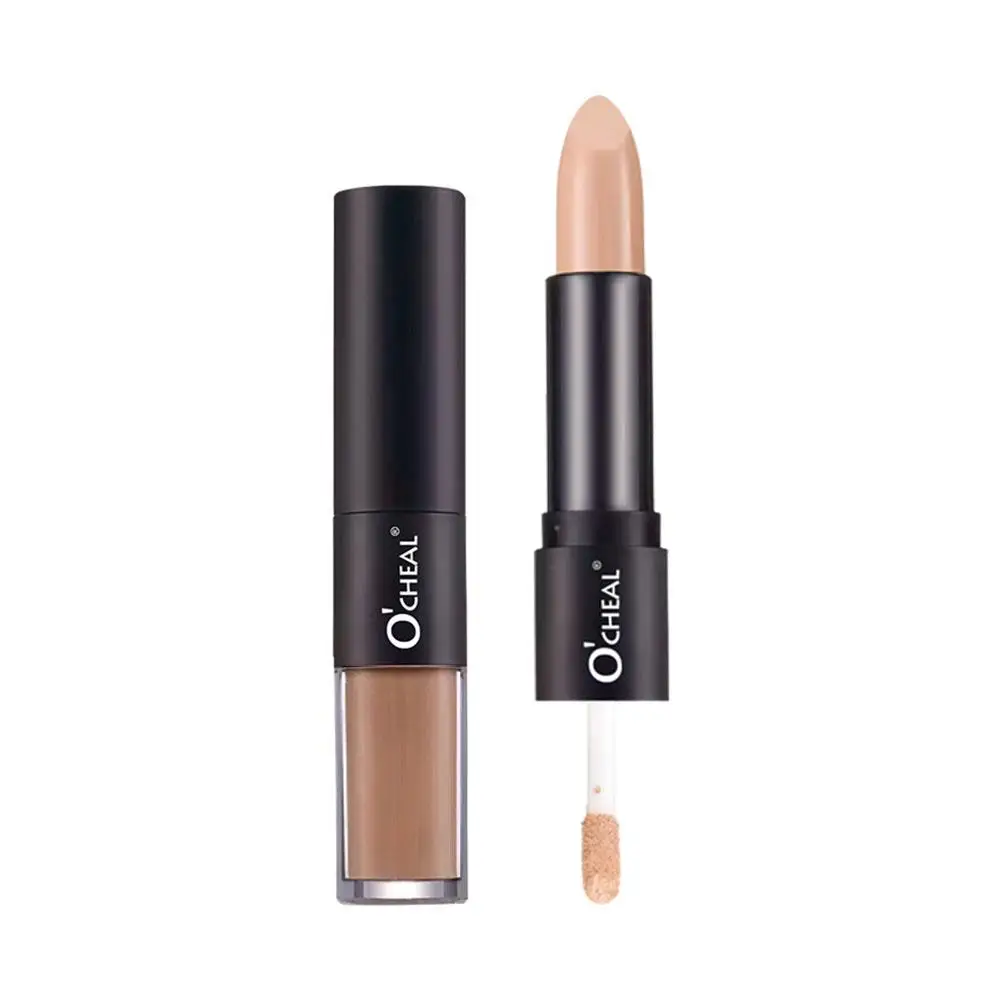 Doppel köpfiger Concealer Stick Hervorhebung & Bronzer Pen Kosmetik Aufhellung Kontur Kontur wasserdichte Kopf fläche Doppel a9h0