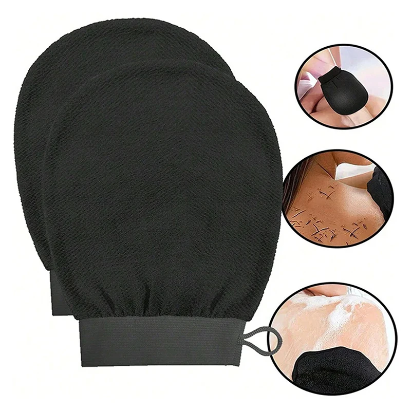 

1 PCS Dual Side Exfoliating Glove Silicone Body Scrubber For Deep Cleansing Dead Skin Removal Bath Shower Use