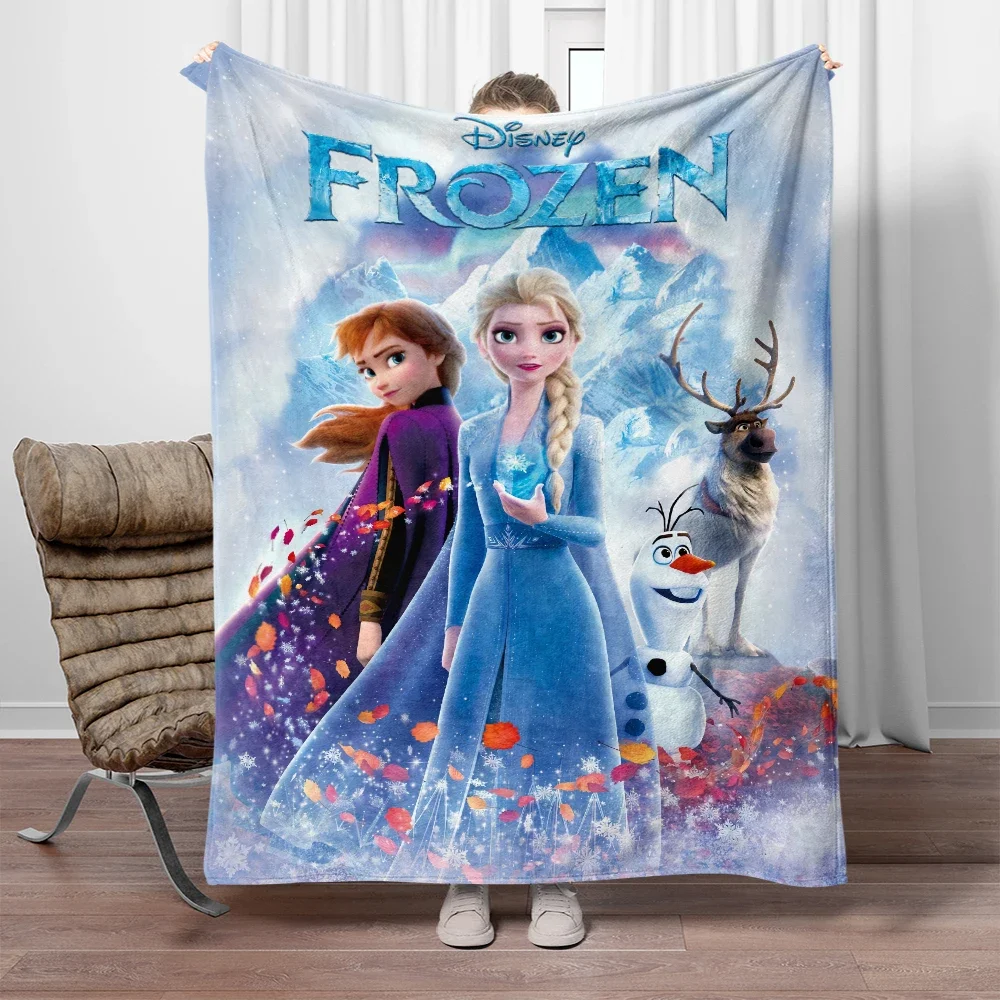 Frozen HD Printed  Blanket,Lightweight Flannel Throw for Bed, Travel, Camping, Livingroom, Office, Couch,Chair