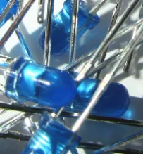 2X3X4 LED blue light emitting tube, light blue color, 2*3*4 shape, cyan light-emitting diode