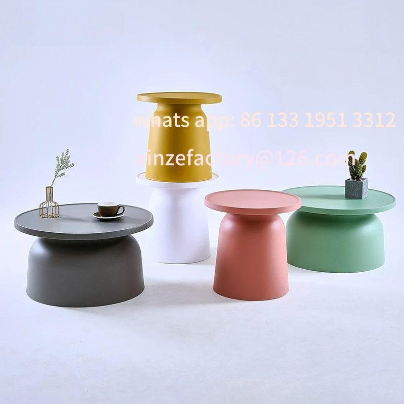 

Customizable small apartment round modern simple light luxury home creative bedside table side table combination