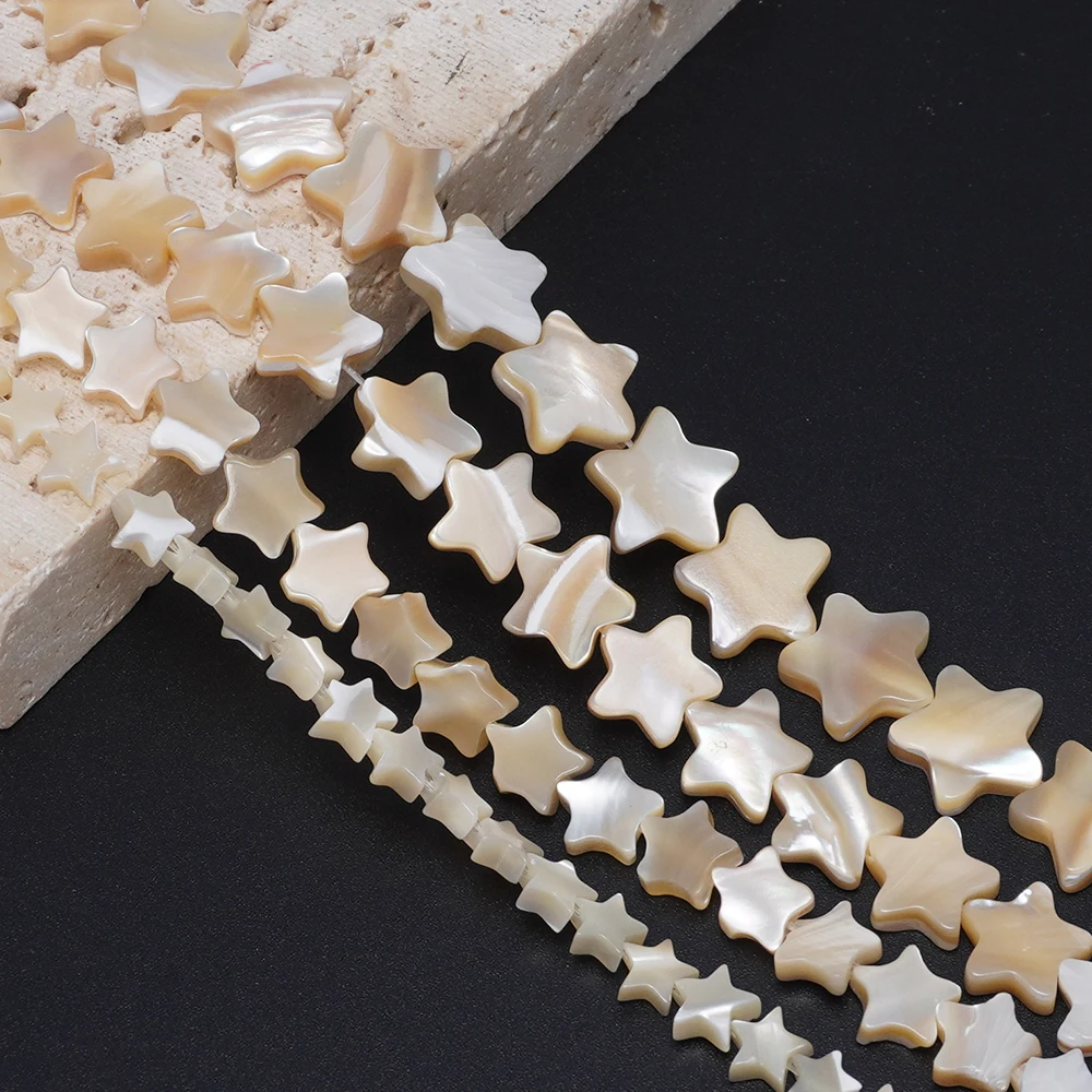 Natural Seawater Shell Five-pointed Star-shaped Loose Beads Suitable for Diy Bracelets, Necklaces and Other Jewelry Accessories