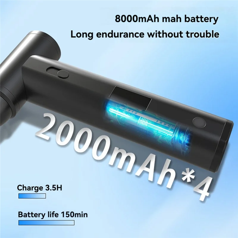 RMWIN-Electric Air Duster Brushless Jet Fan Handheld Compressed Air Duster LED Display Brushless Jet Fan