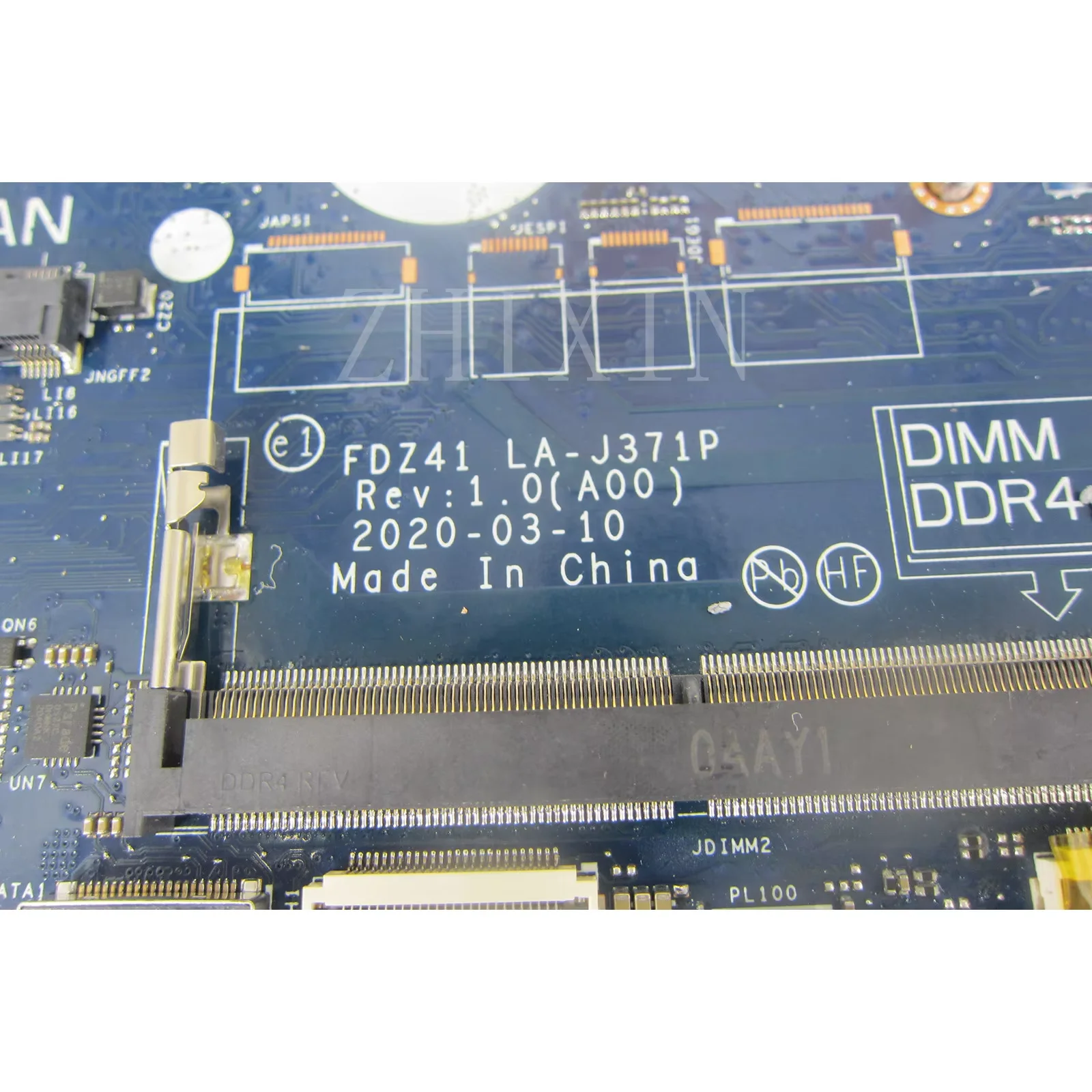 

CN-02FGH4 CN-033T9K FDZ41 LA-J371P mainboard For DELL Latitude 14 5410 Laptop Motherboard With I5-10310U/I7-10610U CPU full test