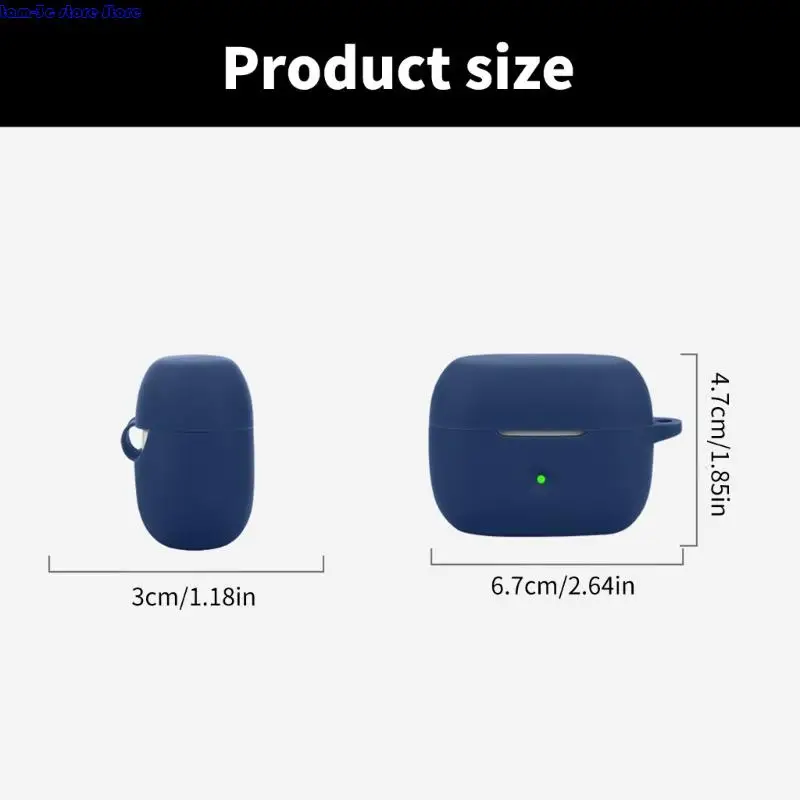 D0UA أذن سماعة الجلد السيليكون العلبة مقاومة للماء مقاومة للماء ضد غلاف الوقاية من أضرار الغطاء الوقائي