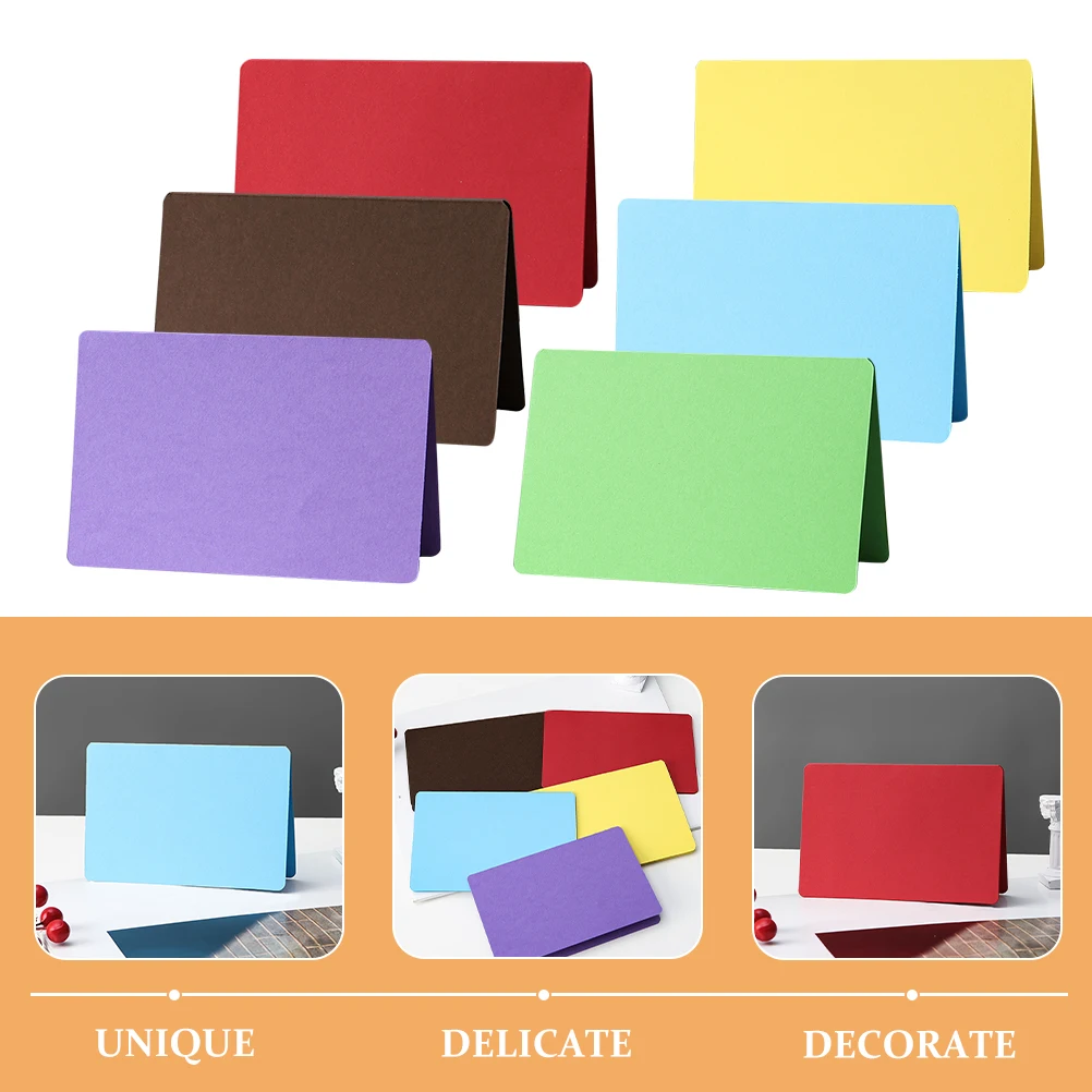

30pcs Blank Greet Thickened Watercolor Diy Graffiti Cards Portable Note Cards For Gift Thank You Letters Greeting Stationery