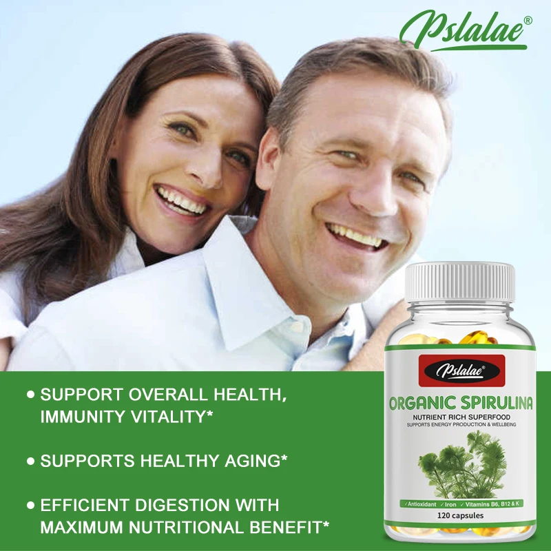 Spirulina - Supports Cardiovascular Health, Eye and Brain Health, and Is A Fortified Antioxidant