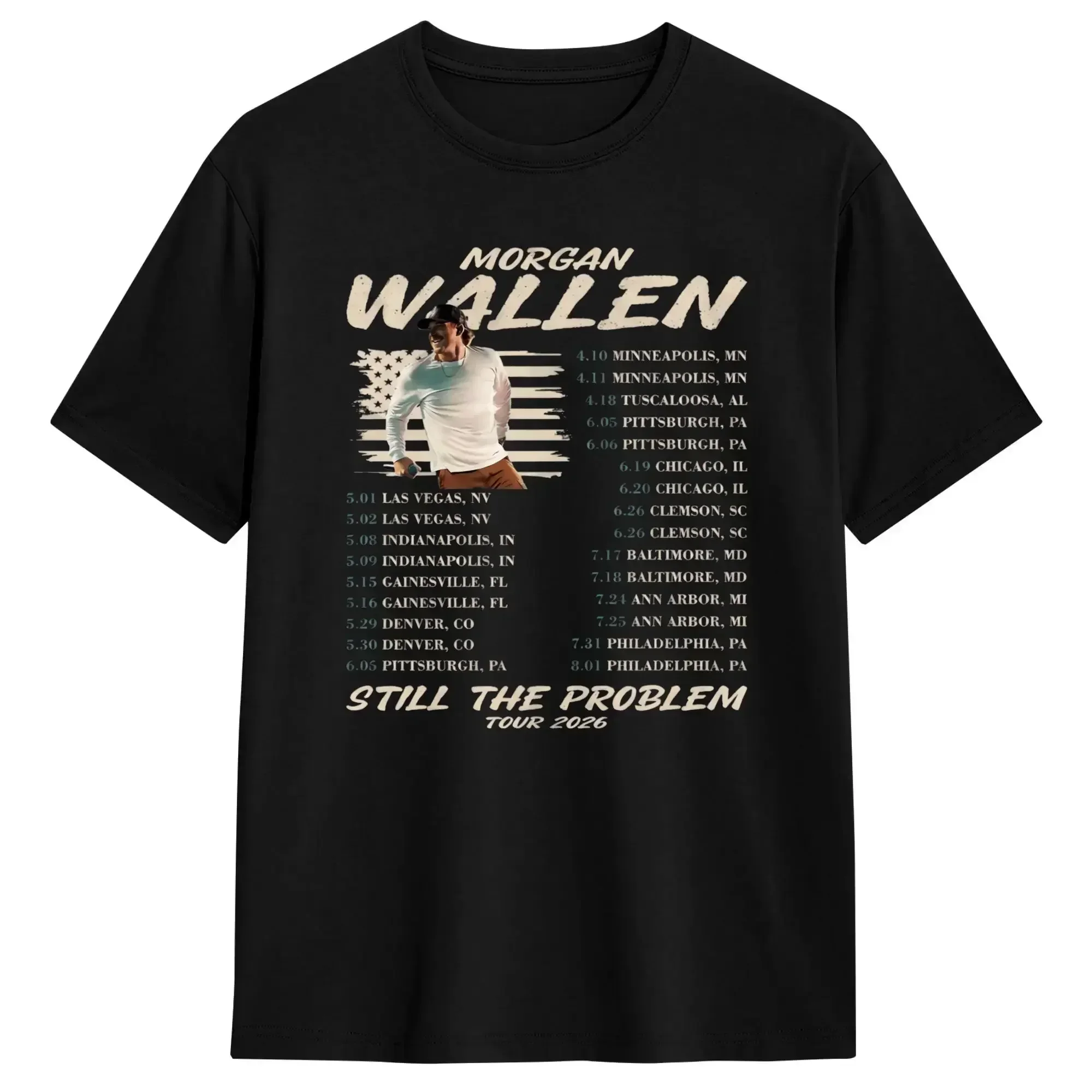 Vintage Morgan Wallen Summer Tour Cotton T Shirt