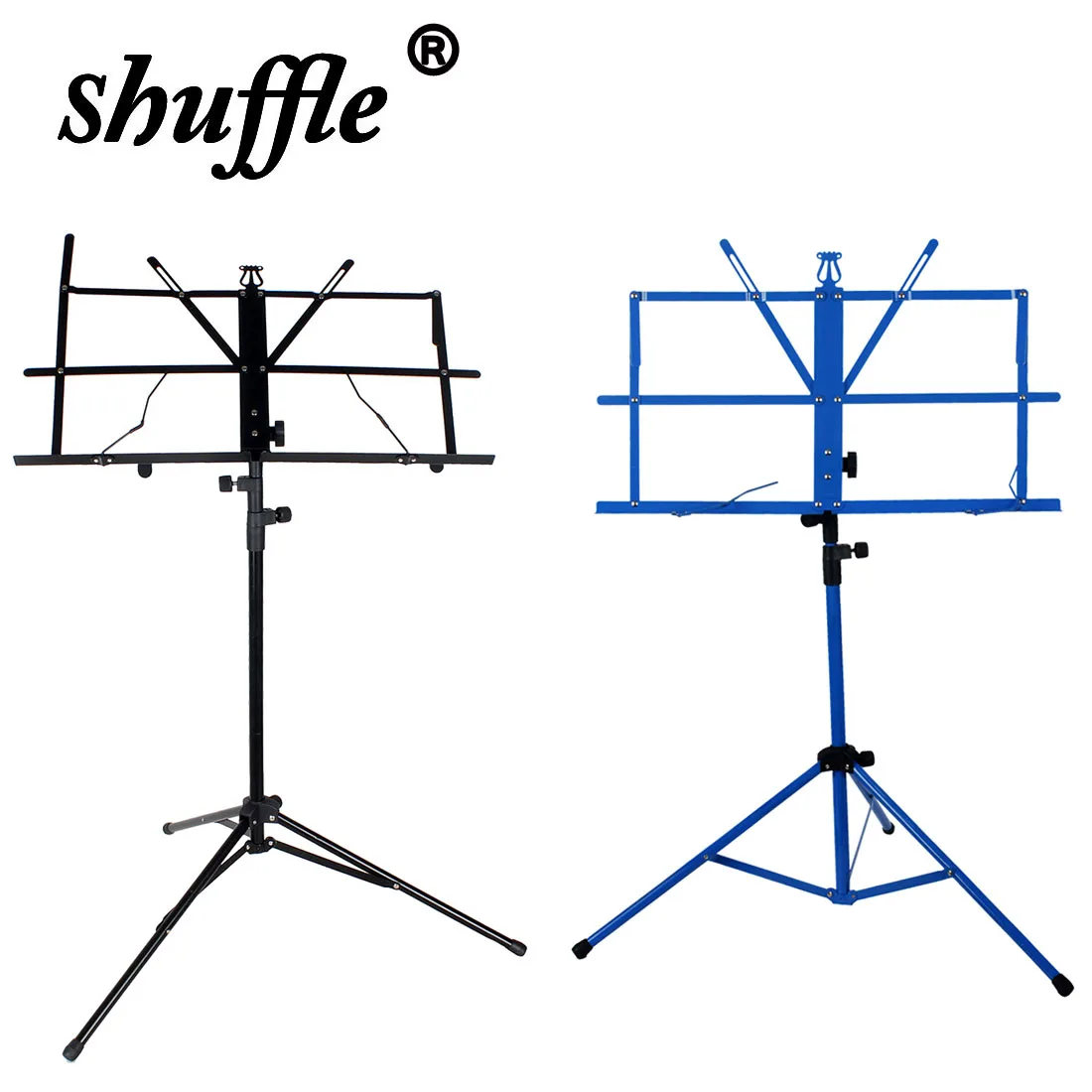

Foldable Music Sheet Tripod Stand Stainless Steel Music Stand Adjustable Holder Musical Instrument Universal Accessory with Bag