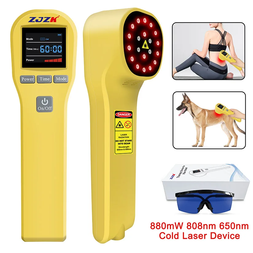 

880mW Lllt Laser Red Light Therapy Light Treatment for Neuropathy in Legs and Feet Home Remedies 4x808nm+16x650nm 20 Diodes