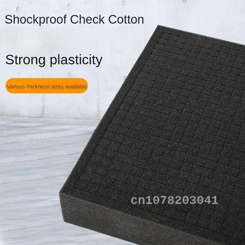 High-density DIY tearable Plaid sponge mat Plaid sponge toolbox lining shockproof Plaid shock absorbing sponge