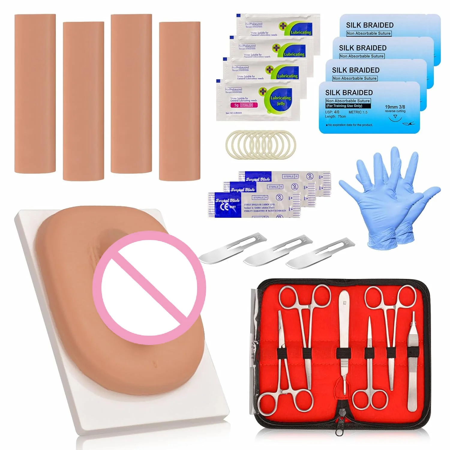 

Repeated Male Genital Circumcision Training Model Adult Circumcision Simulator Practice Tools Set for Medical Students Education