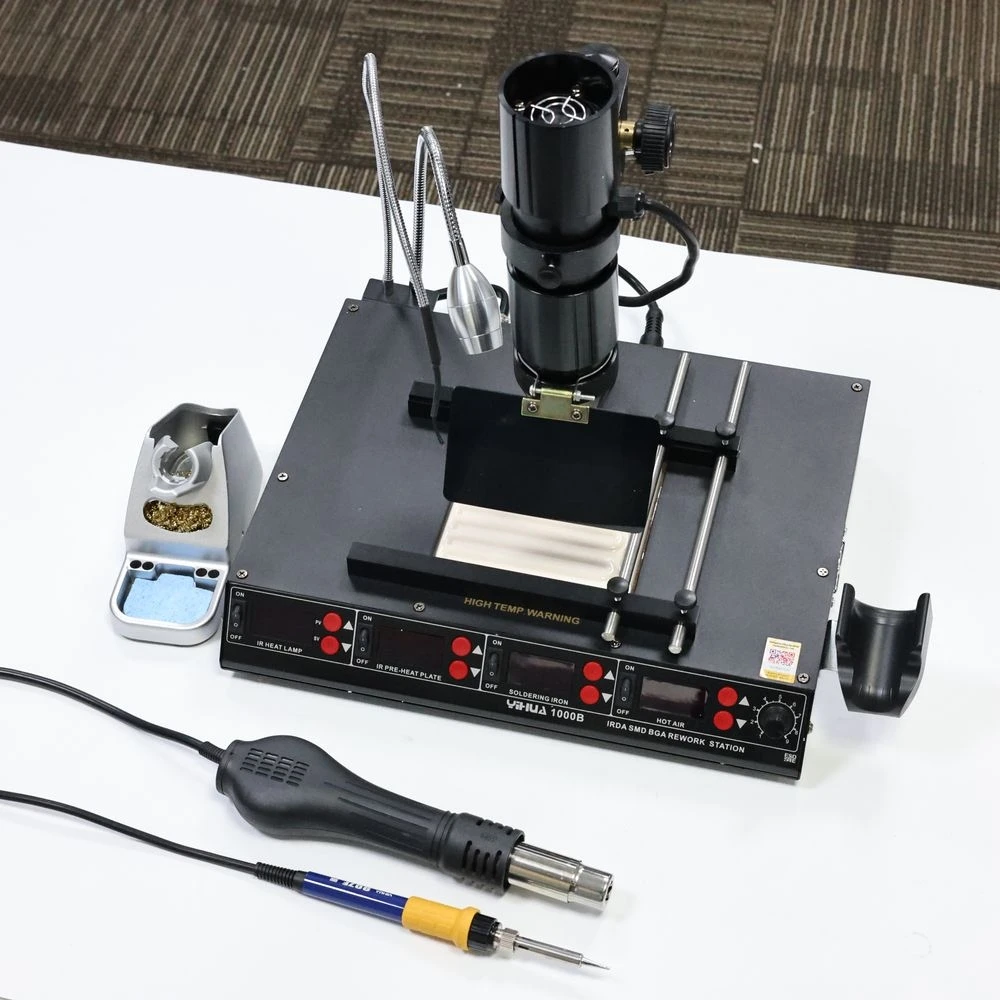 

YIHUA 1000B IR Preheating Infrared Light Heat BGA Hot Air Desoldering Soldering Iron Rework Station
