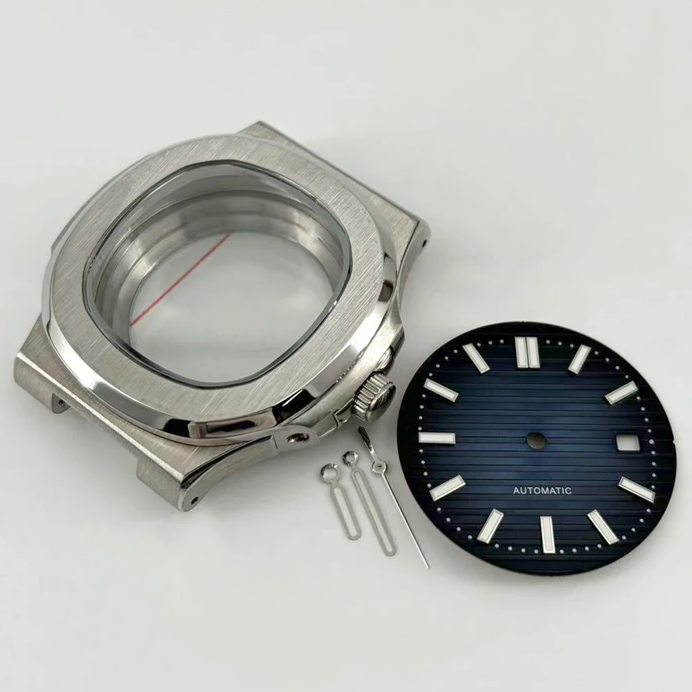 40mm Blue Sapphire Glass Case, 30.5mm Luminous Dial Hands, Compatible with Miyota 8215 ST1612 2813 Movement Wristwatch Accessori