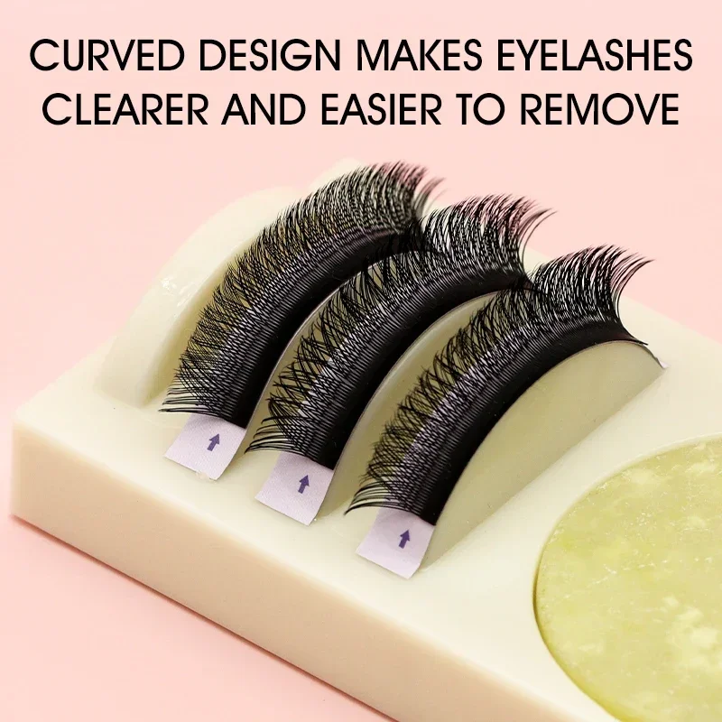 1PCS Reusable 2 in 1 อะคริลิคขนตาปลอม Eyelash Stand Pad และผู้ถือกาวขนตา Grafting Assistor Station เครื่องมือที่จําเป็น