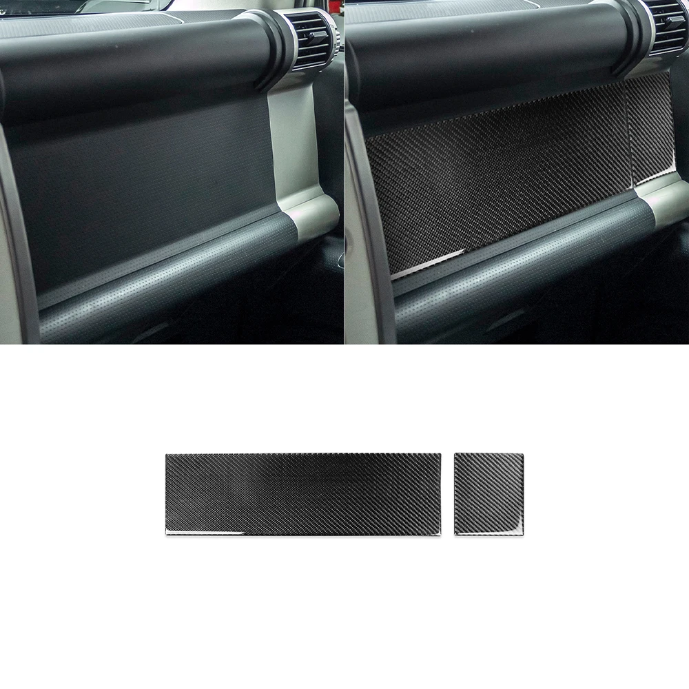 for FJ Cruiser 2007-2018 2019 2020 2021 Dashboard Co-Pilot Panel Decoration Cover Decal Sticker Carbon Fiber Car Accessories