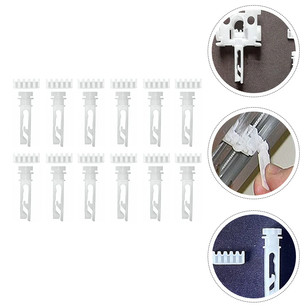 12 Sets Shutter Gear Vertical Blinds Pulley Mechanism Curtain Accessories Kit Supply Replacement Parts Plastic Repair