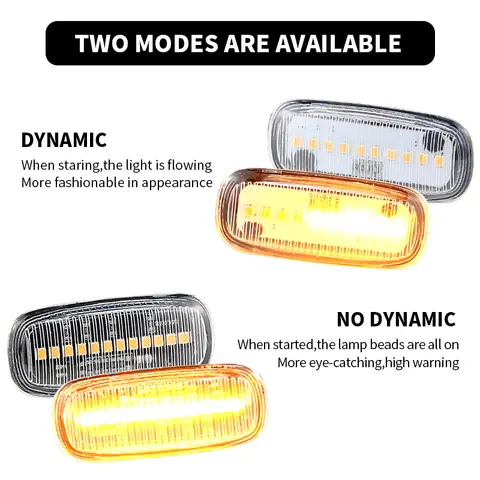 아우디 TT 8N 2000-2006 A8 D2 A3 S3 8L 2000 2001 2002용 LED 사이드 마커 방향지시등 램프 자동차 액세서리 2개