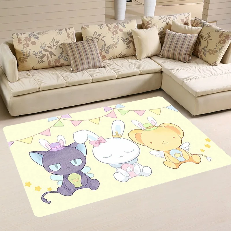 Anime Foot Mat Sakura Card Captor Room Mats 3d Doormat Entrance Door Cute Kitchen Rug Cartoon Carpets Balcony Rugs Home Carpet