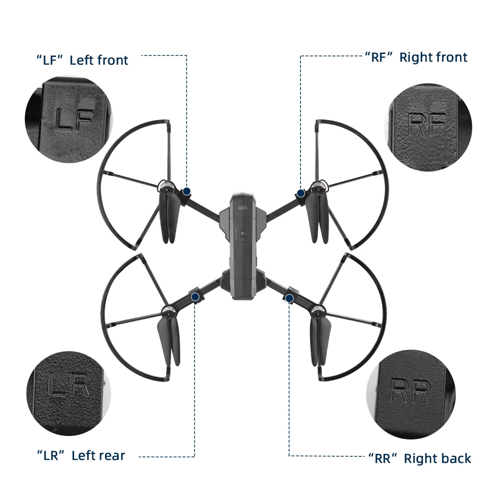 Osłona śmigła dla Sjrc F11S/F11 Pro/F11/F11S/F11 4K PRO Drone Prop Protector antykolizyjny zderzak klatka ochronna akcesoria