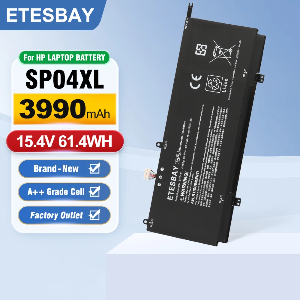 

ETESBAY SP04XL Laptop Battery For HP Spectre X360 13-AP0008CA 13-AP0010CA 13-AP0013DX 13-AP0023DX 13-AP0028CA 13-AP0000TU