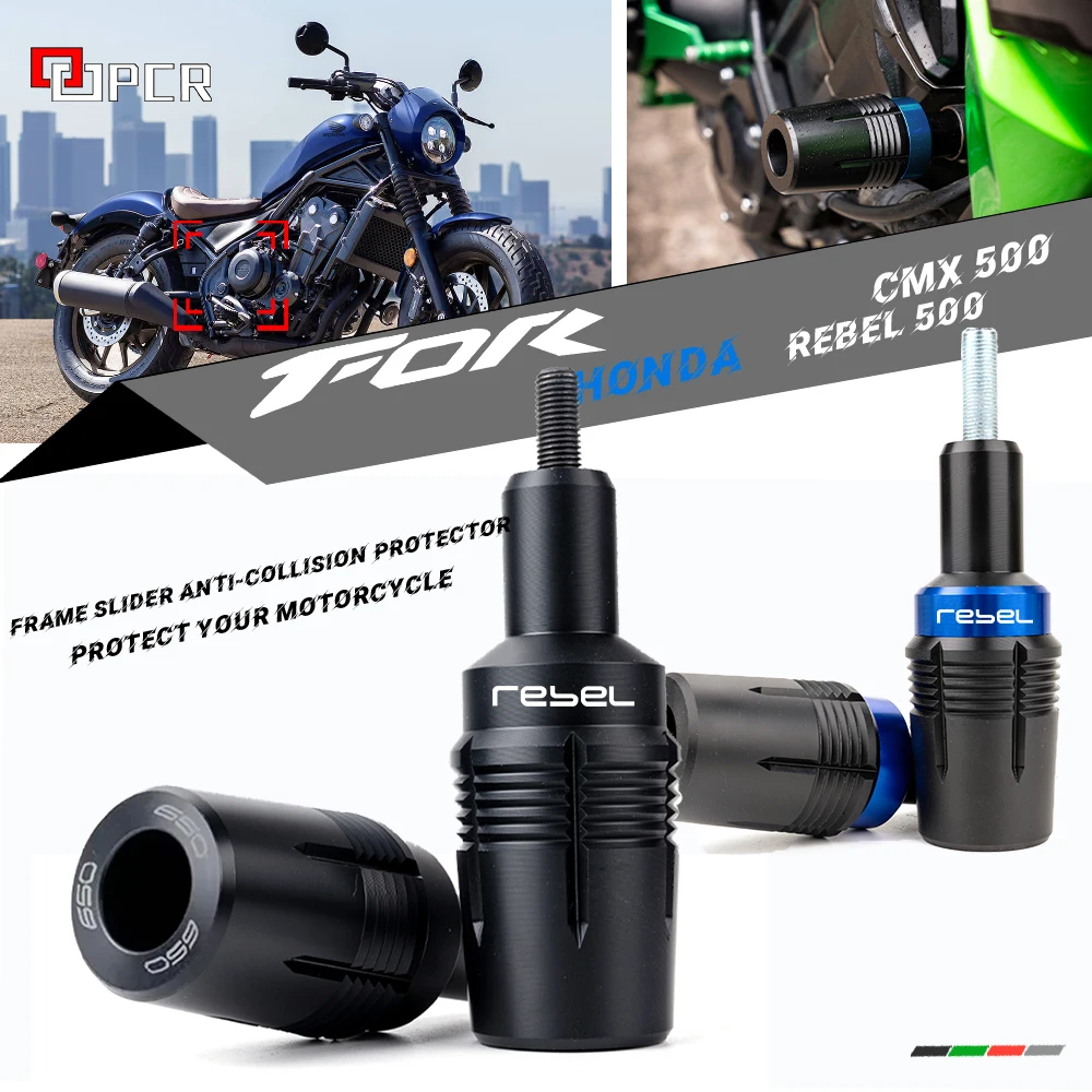 

For HONDA Rebel CMX 500 CMX500 2017-2023 2024 500 2022 Motorcycle Accessories Frame Sliders Falling Protection Crash Protectors