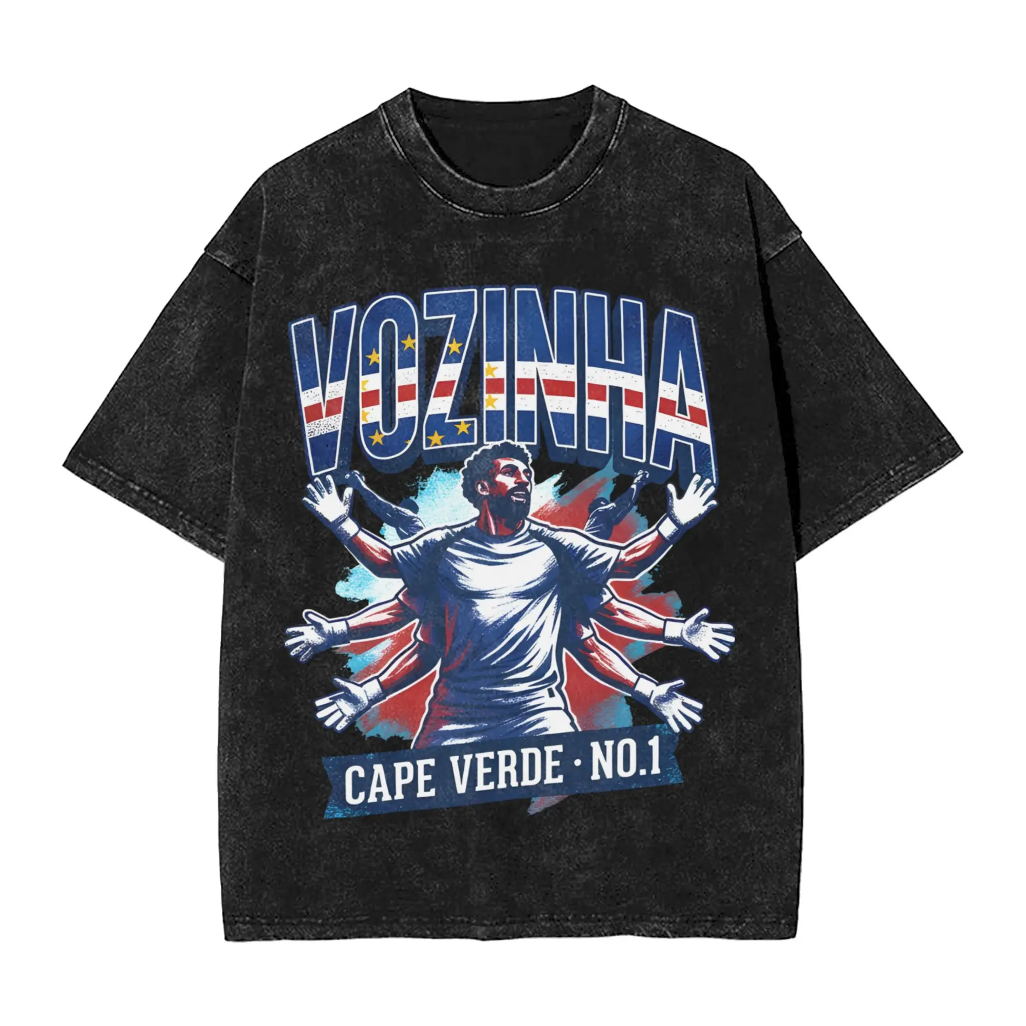 Cabo Verde Vozinha T-Shirt  Harajuku T-Shirts Short-Sleeved Y2K Funny Tops Summer Cotton O Neck Oversize Top Tees