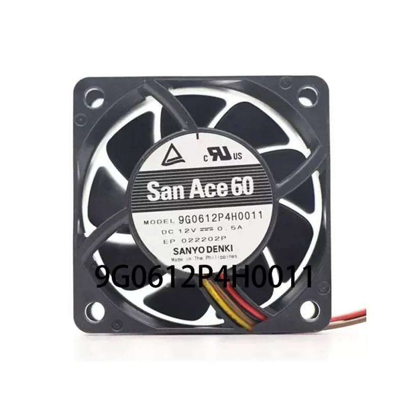 B+ New in box  for  SANYO Denki Server Driver Fan 60*60*25 9G0612P4H0011 SanAce 12V 0.5A