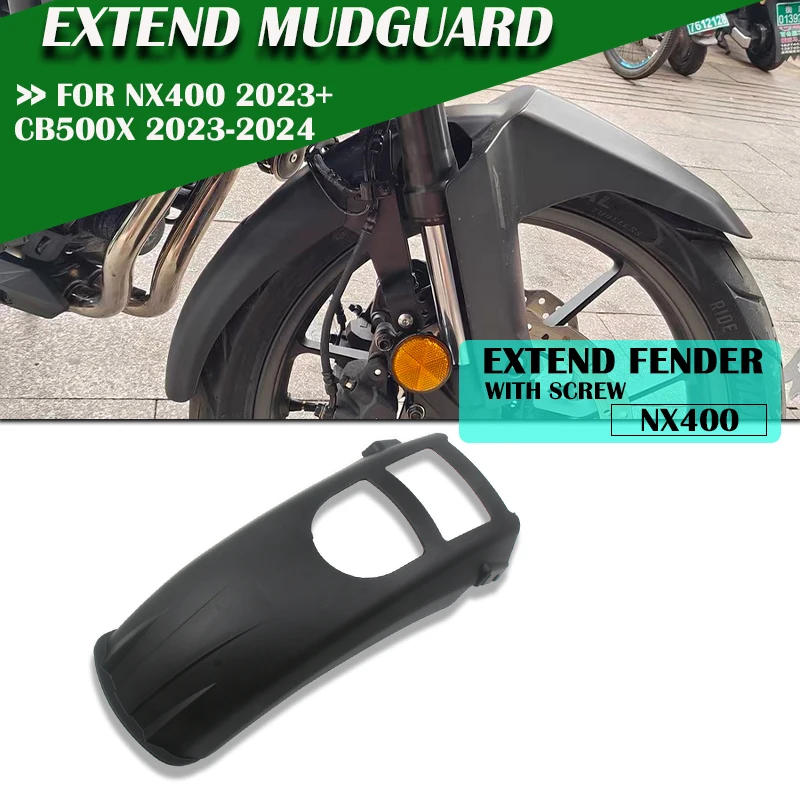 Motorcycle For Honda Front Fender Extender NX400 CB500X 2023 2024 NX 400 CB 500X Accessories Mudguard Extension