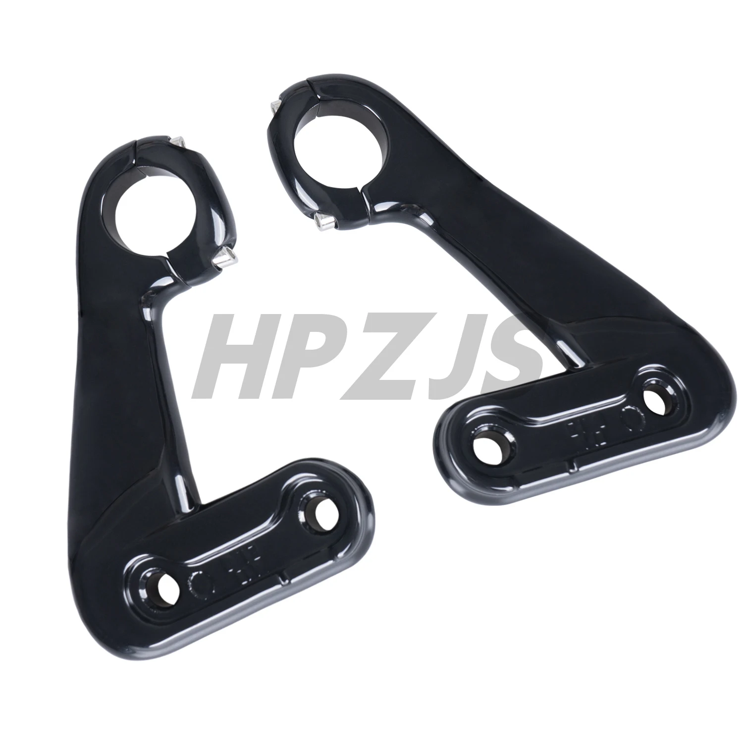 دعامات دعم أمامية للدراجة النارية Harley تتصاعد باللون الأسود/الكروم لـ Road Glide FLTR Ultra FLTRU مخصص FLTRX 2010-2013