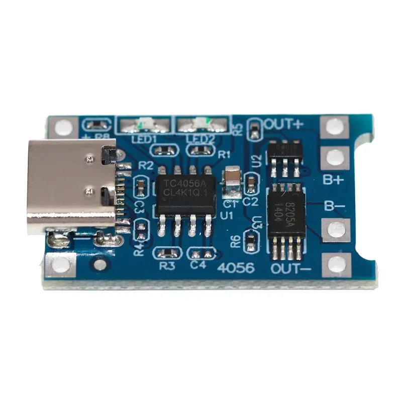 

1A 18650 Lithium Battery Protection Board Type-c/Micro/Mini USB Charging Module TP4056 With Protection One Plate Module