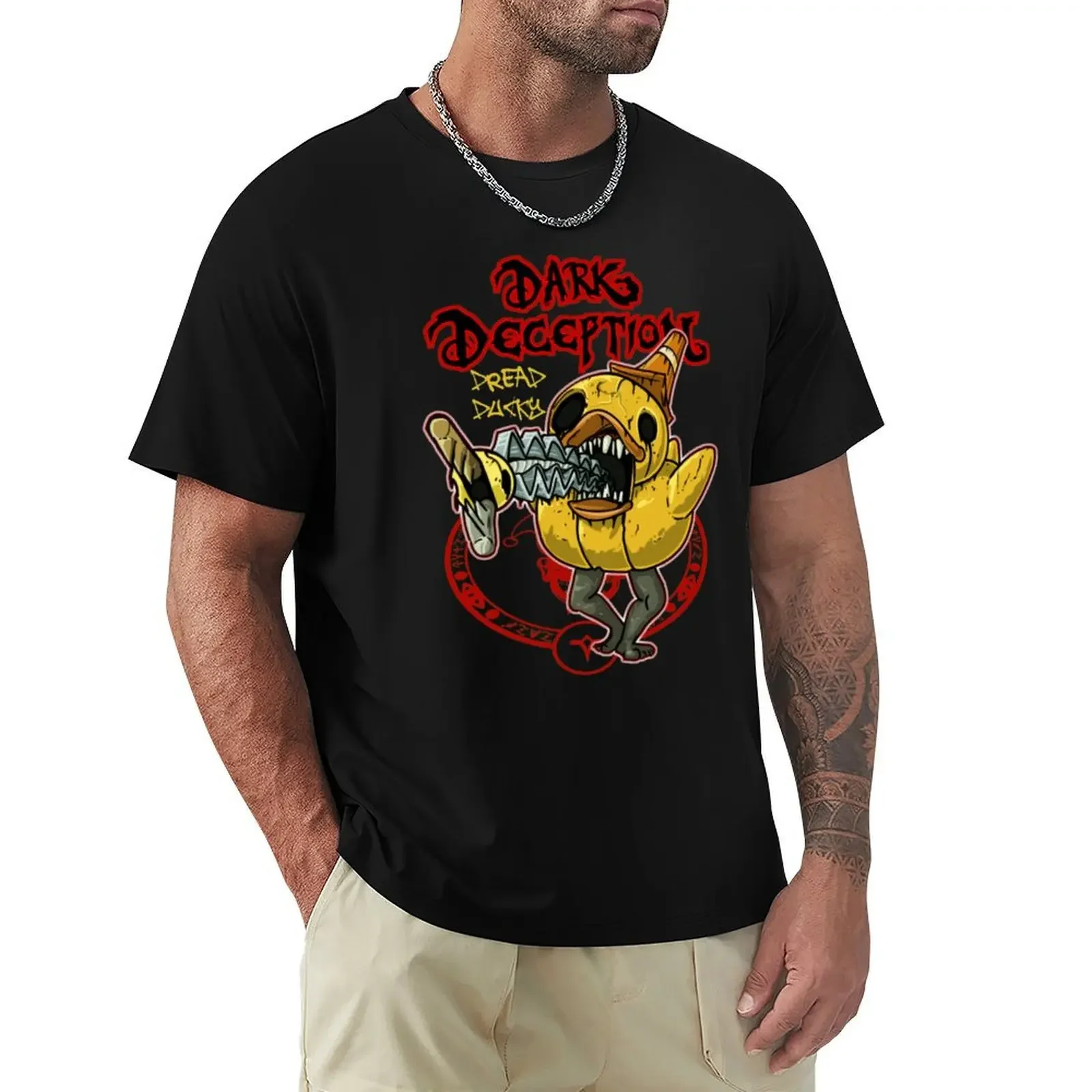 Dark deception dread ducky T-shirt vintage aesthetic clothes customs men clothes