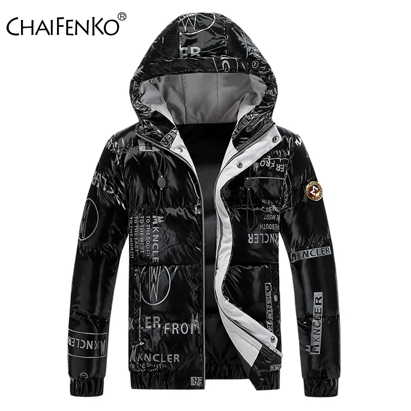

Мужская модная повседневная куртка с капюшоном и надписью, новая вентилируемая теплая ветрозащитная парка, зимняя утолщенная удобная универсальная мужская куртка