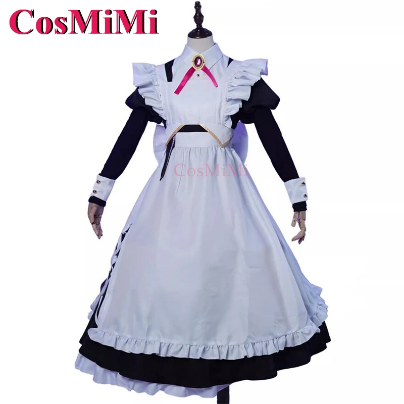 CosMiMi アニメ VTuber セレンタツキコスプレ衣装貴族と付添人エレガントなメイドドレスカーニバルパーティーロールプレイ服