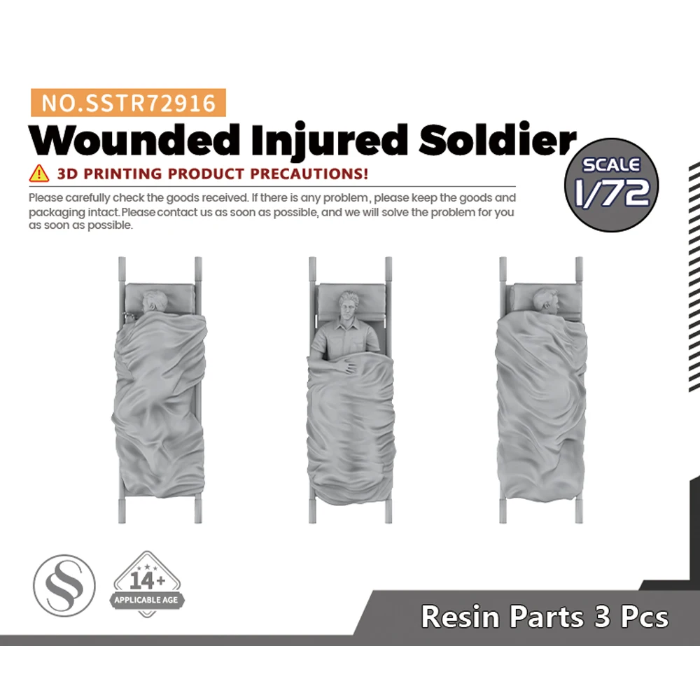 SSMODEL SSTR916 1/72 Character Model Wounded Injured Soldier WWII WAR GAMES