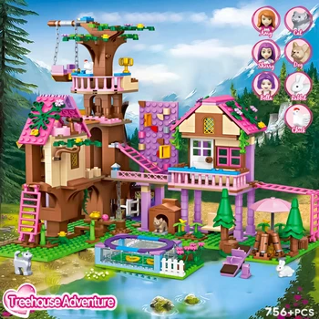 Windsor Princess Castle Bouwstenen Meisjesserie Gemonteerde puzzel Speelgoedvilla Elsa Sky Eye Hoge moeilijkheidsgraad