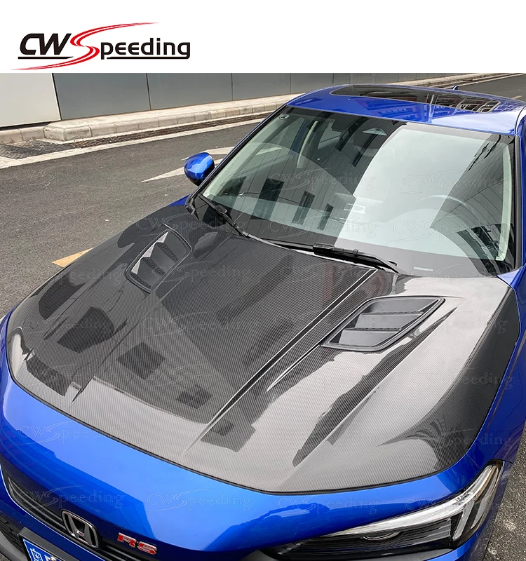 

2021-2022 CWS-A STYLE CARBON FIBER ENGINE BONNET HOOD for HONDA CIVIC X 10TH GEN