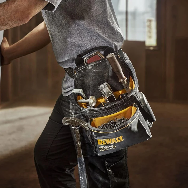 DEWALT DWST540101  Single Pouch Toolbelt Dirt-repellant Tarpaulin   Durable Materials Comfortable Storage Tool Waist Bag