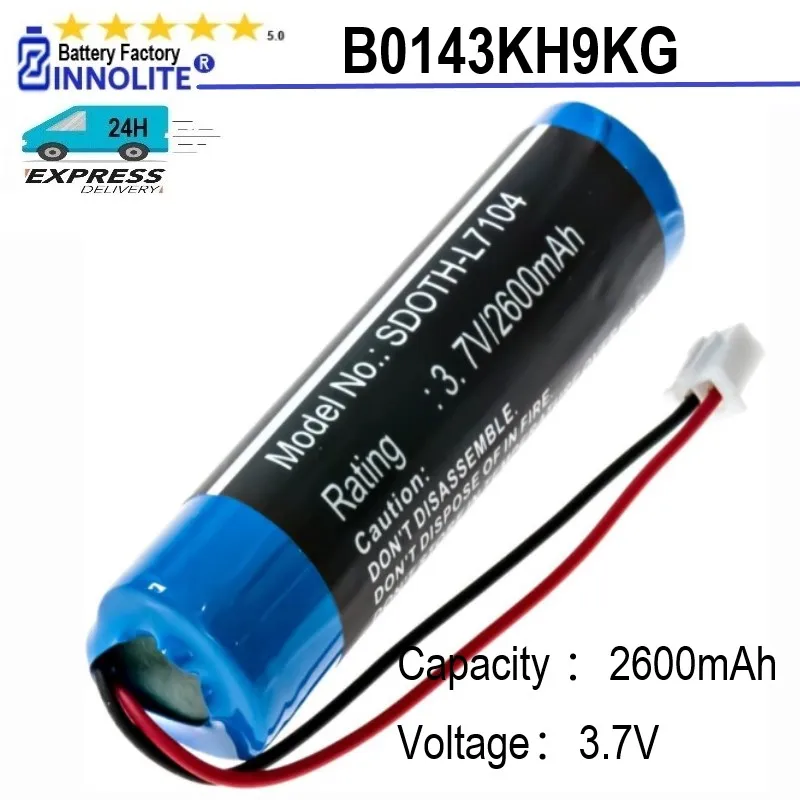 

Amplifier Battery For Croove Voice Amplifier Part Number B0143KH9KG (Li-Ion, 3.7V, 2600 mAh) Ultra High Capacity Battery