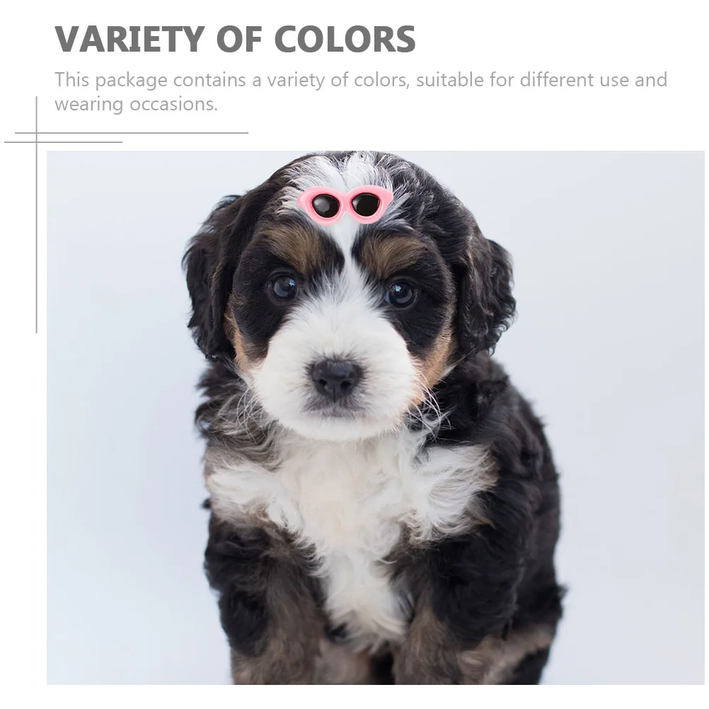 

15pcs Sunglass Shaped Hair Clips For Pets Creative Dog Hairpins Stylish Pet Headwear Decorative Cat Puppy Party Photo Props