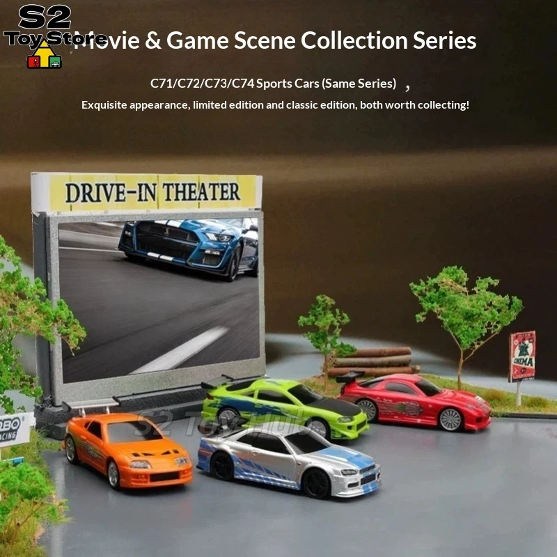 TURBO RACING 1:76 Skala Pełnozwojna, Wysoka Symulacja, Mini Samochód Zdalnie Sterowany C74 Seria Kolekcjonerska Dla Hobbystów